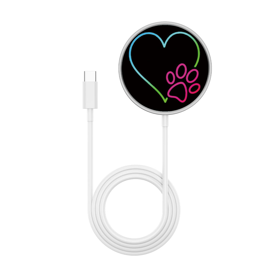 MyBat Design Lab Magnetic Wireless Charger - Silver - Puppy Love - MCGWIRC18SL-023-3.jpg