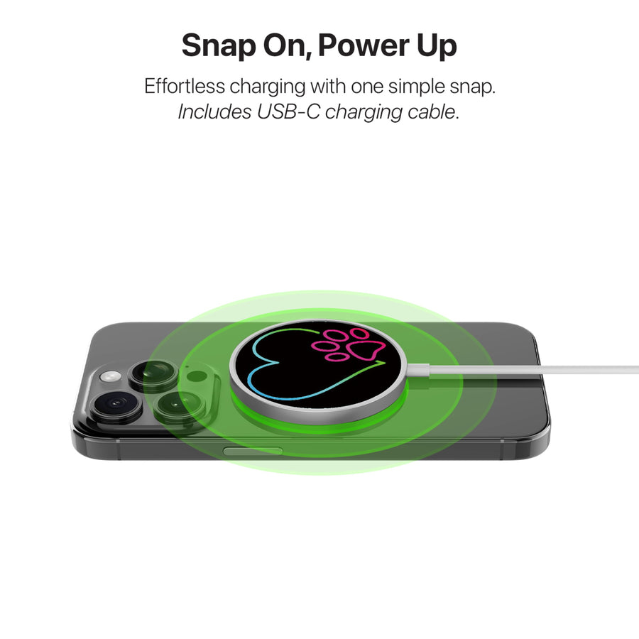MyBat Design Lab Magnetic Wireless Charger - Silver - Puppy Love - MCGWIRC18SL-023-4.jpg