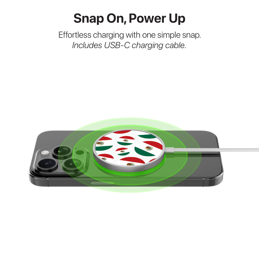 MyBat Design Lab Magnetic Wireless Charger - Silver - Mexican Pride - MCGWIRC18SL-025-4.jpg