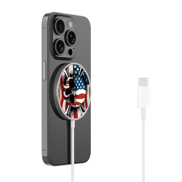 MyBat Design Lab Magnetic Wireless Charger - Silver - Land of the Free - MCGWIRC18SL-036-2.jpg