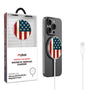 MyBat Design Lab Magnetic Wireless Charger - Silver - American Flag