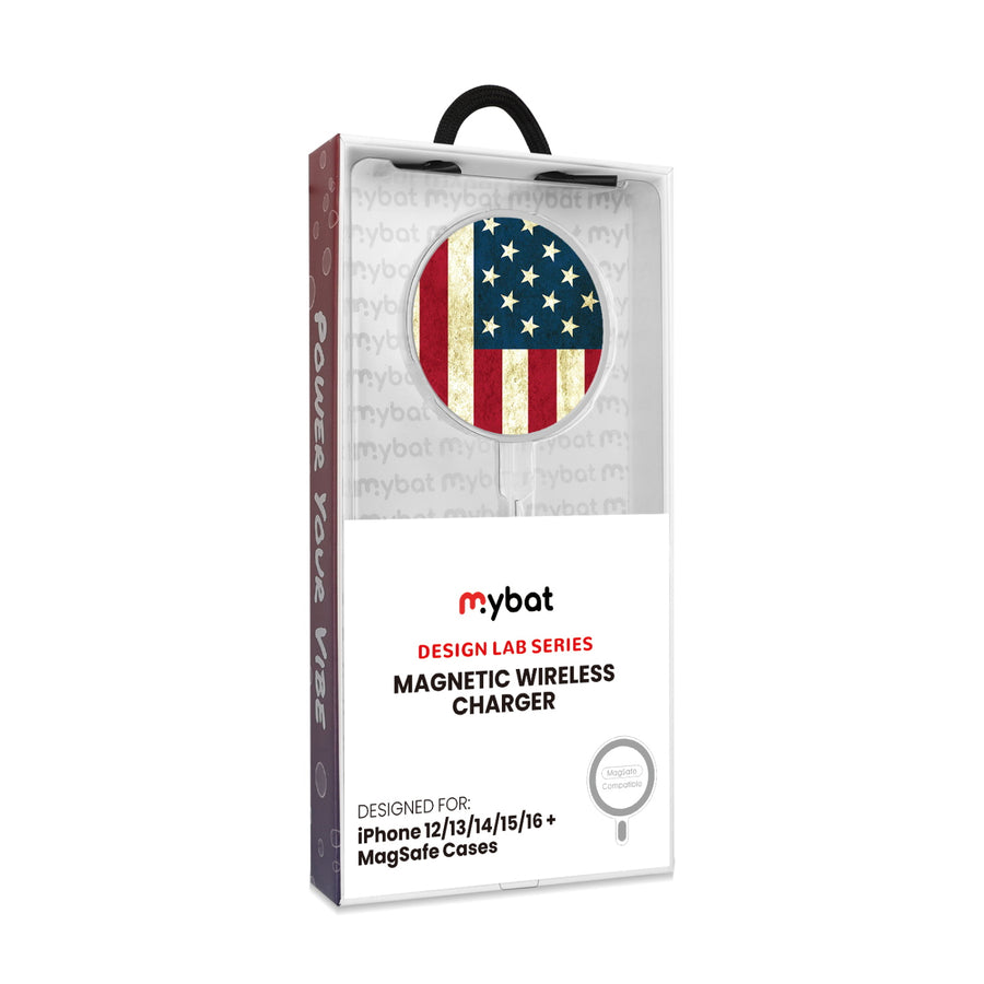 MyBat Design Lab Magnetic Wireless Charger - Silver - American Flag - MCGWIRC18SL-043-8.jpg