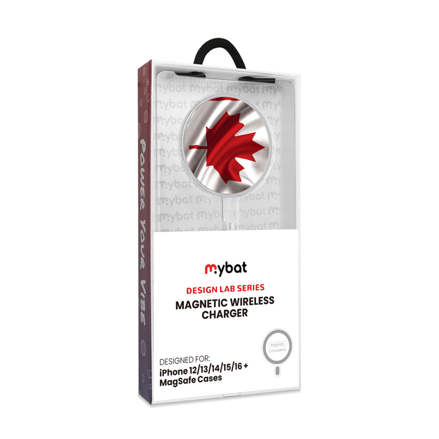 MyBat Design Lab Magnetic Wireless Charger - Silver - Canadian Flag - MCGWIRC18SL-044-8.jpg