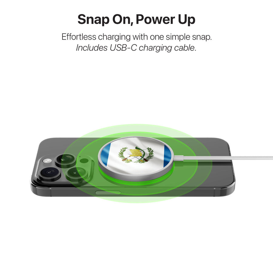 MyBat Design Lab Magnetic Wireless Charger - Silver - Guatemalan Flag - MCGWIRC18SL-045-4.jpg