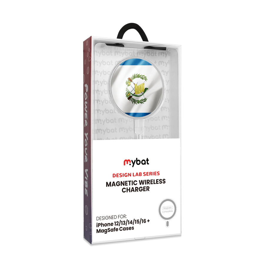 MyBat Design Lab Magnetic Wireless Charger - Silver - Guatemalan Flag - MCGWIRC18SL-045-8.jpg