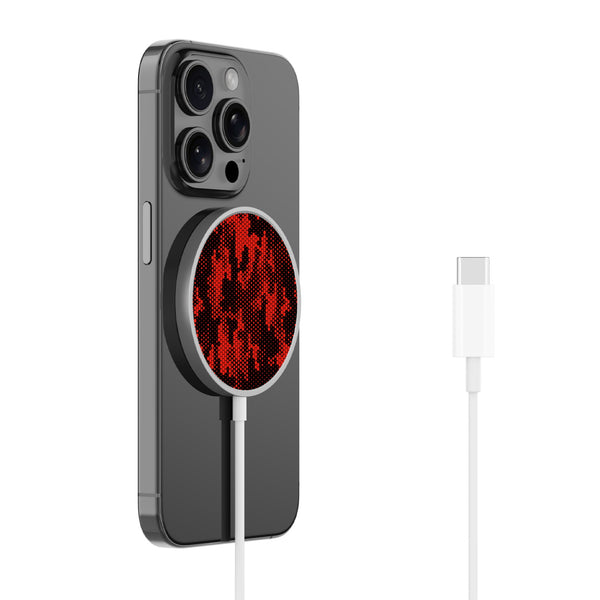 MyBat Design Lab Magnetic Wireless Charger - Silver - Red Digital Camouflage - MCGWIRC18SL-086-2.jpg