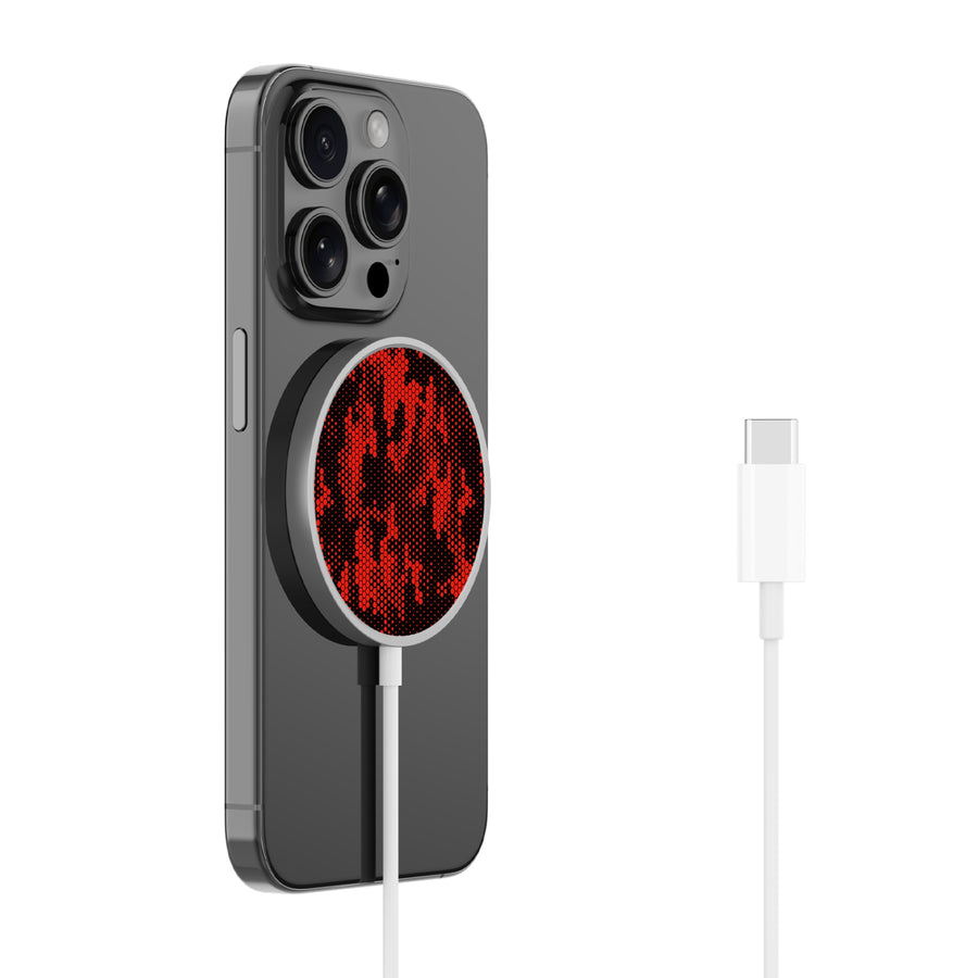 MyBat Design Lab Magnetic Wireless Charger - Silver - Red Digital Camouflage - MCGWIRC18SL-086-2.jpg