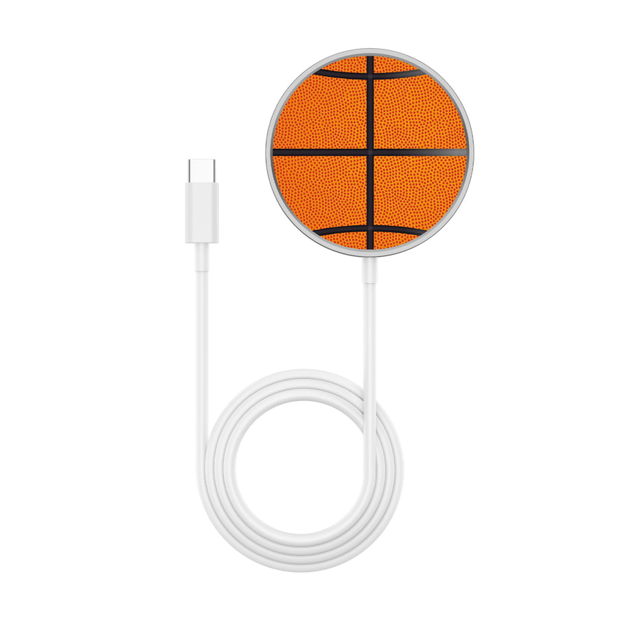 MyBat Design Lab Magnetic Wireless Charger - Silver - Basketball - MCGWIRC18SL-087-3.jpg