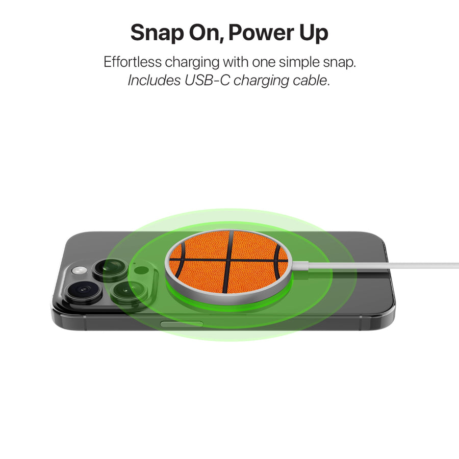 MyBat Design Lab Magnetic Wireless Charger - Silver - Basketball - MCGWIRC18SL-087-4.jpg