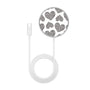 MyBat Design Lab Magnetic Wireless Charger - Silver - Leopard Print Hearts - MCGWIRC18SL-098-3.jpg