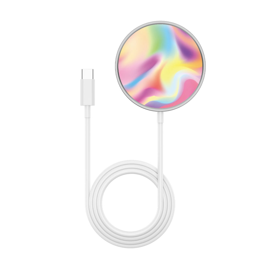 MyBat Design Lab Magnetic Wireless Charger - Silver - Iridescent - MCGWIRC18SL-101-3.jpg