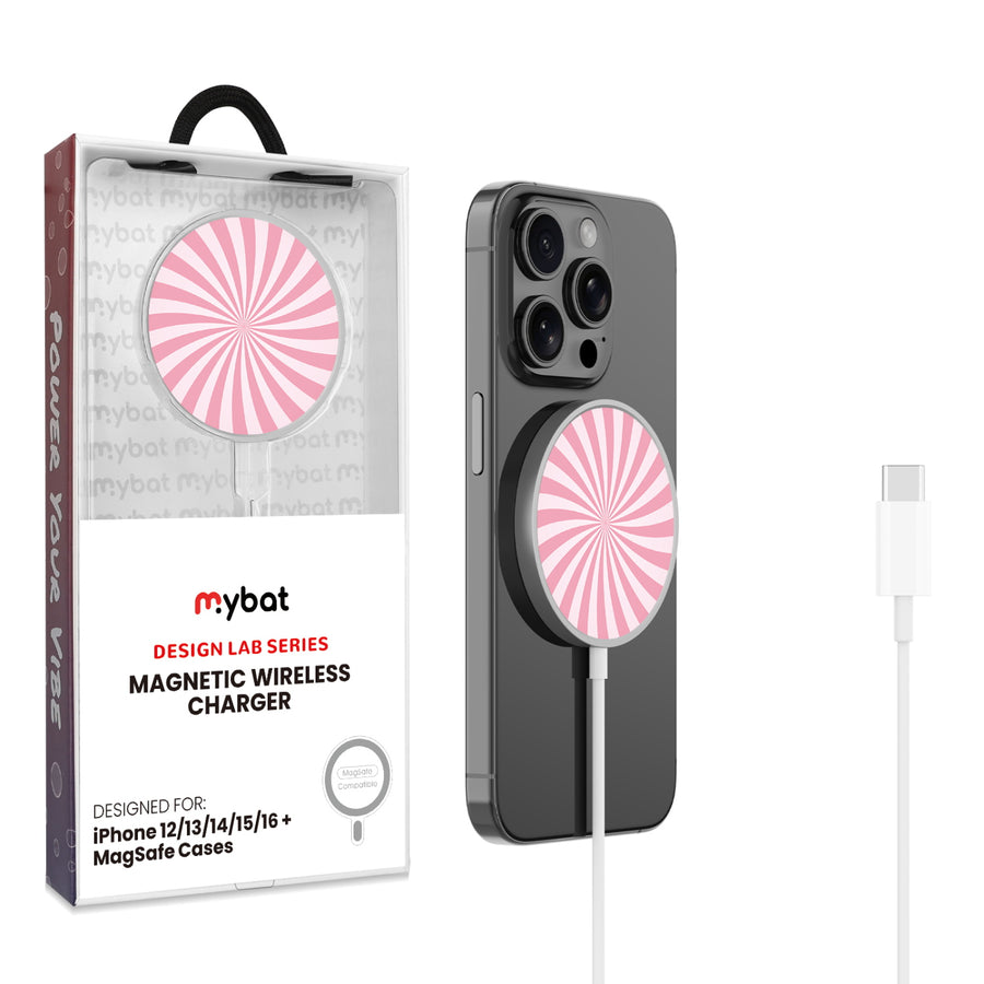 MyBat Design Lab Magnetic Wireless Charger - Silver - Candy Swirl - MCGWIRC18SL-104-1.jpg