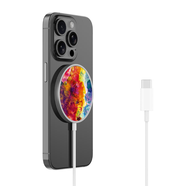 MyBat Design Lab Magnetic Wireless Charger - Silver - Color Burst - MCGWIRC18SL-108-2.jpg