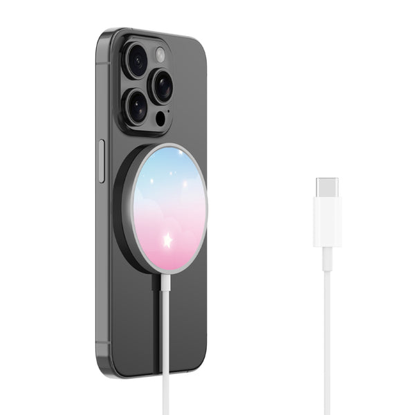 MyBat Design Lab Magnetic Wireless Charger - Silver - Clouds & Stars - MCGWIRC18SL-110-2.jpg