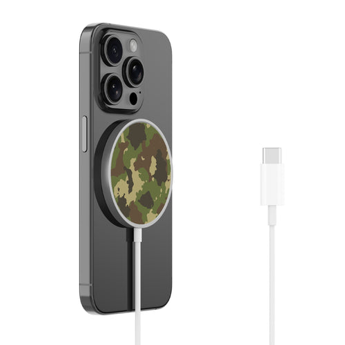 MyBat Design Lab Magnetic Wireless Charger - Silver - Army Camouflage - MCGWIRC18SL-120-2.jpg