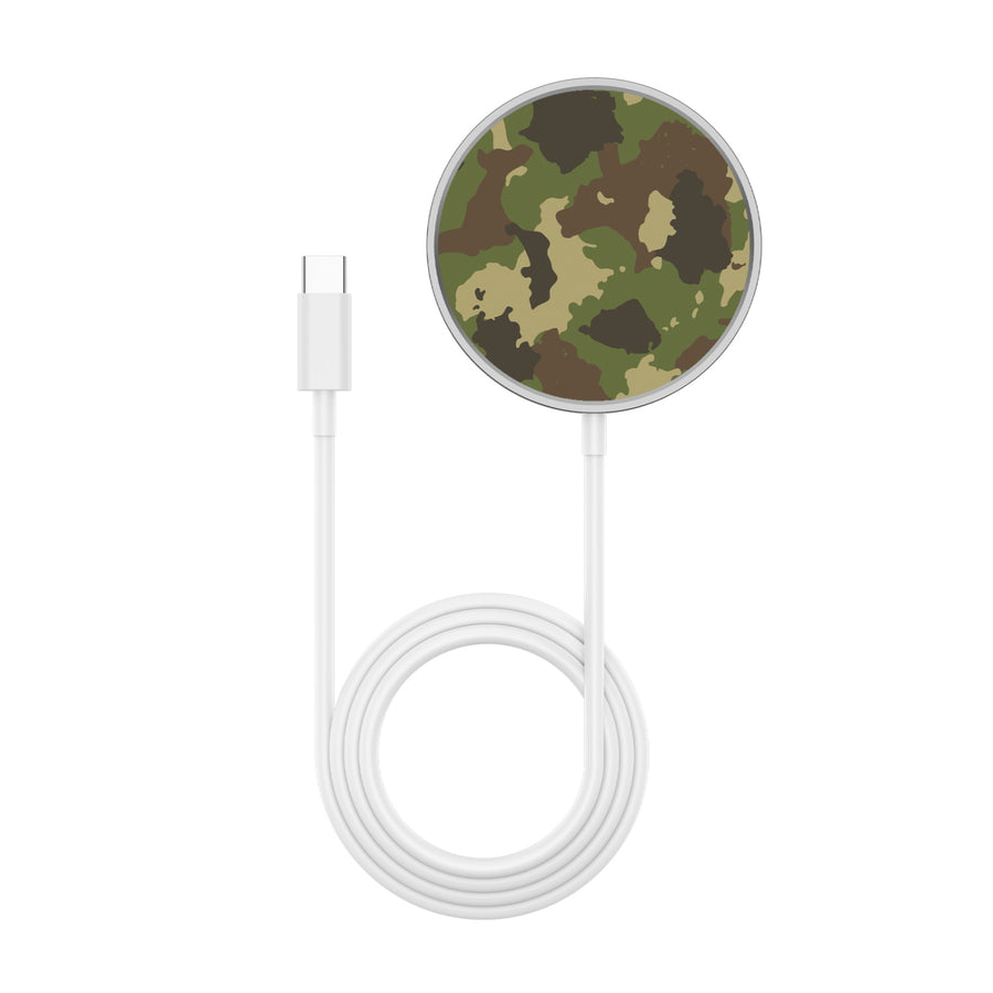 MyBat Design Lab Magnetic Wireless Charger - Silver - Army Camouflage - MCGWIRC18SL-120-3.jpg