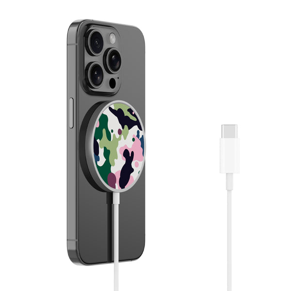 MyBat Design Lab Magnetic Wireless Charger - Silver - Multicolor Camouflage - MCGWIRC18SL-121-2.jpg
