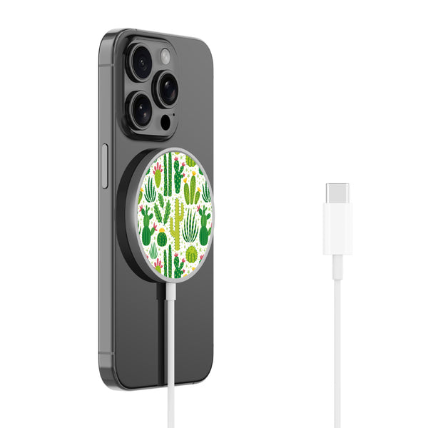 MyBat Design Lab Magnetic Wireless Charger - Silver - Succulents - MCGWIRC18SL-123-2.jpg