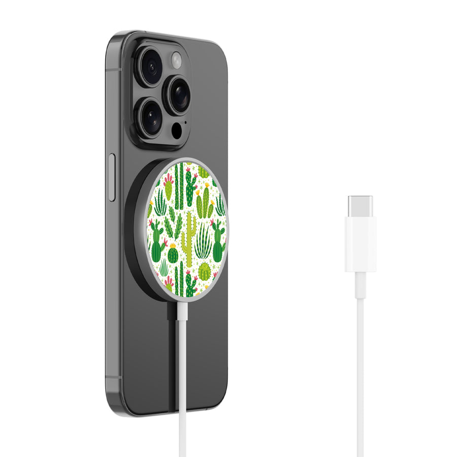 MyBat Design Lab Magnetic Wireless Charger - Silver - Succulents - MCGWIRC18SL-123-2.jpg