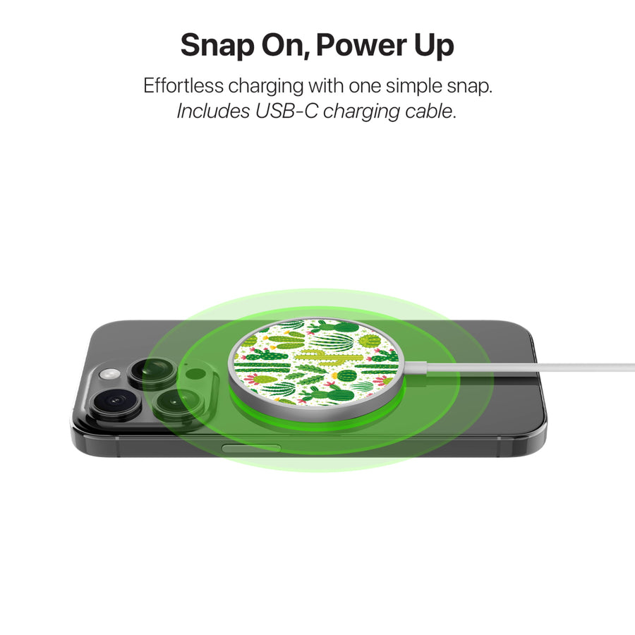 MyBat Design Lab Magnetic Wireless Charger - Silver - Succulents - MCGWIRC18SL-123-4.jpg