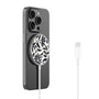 MyBat Design Lab Magnetic Wireless Charger - Silver - Vintage Floral - MCGWIRC18SL-124-2.jpg