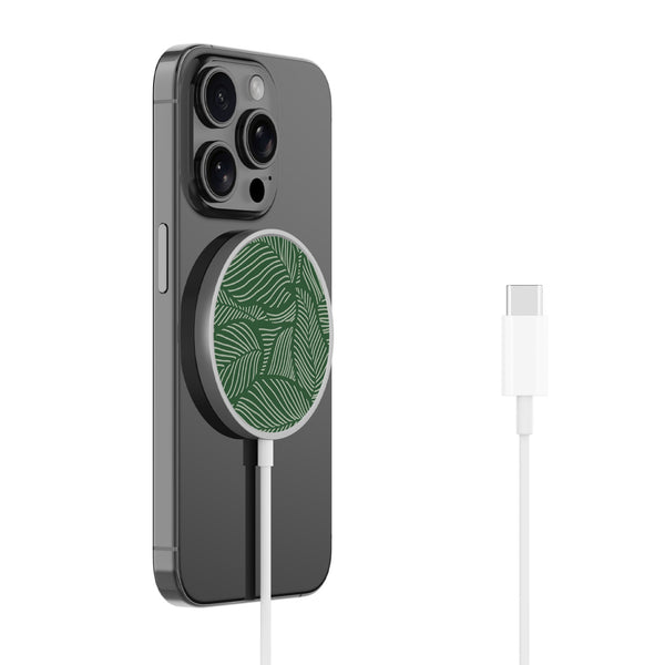 MyBat Design Lab Magnetic Wireless Charger - Silver - Leaves - MCGWIRC18SL-125-2.jpg
