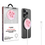 MyBat Design Lab Magnetic Wireless Charger - Silver - Cherry Blossoms