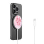 MyBat Design Lab Magnetic Wireless Charger - Silver - Cherry Blossoms - MCGWIRC18SL-131-2.jpg