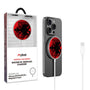 MyBat Design Lab Magnetic Wireless Charger - Silver - Albania Flag