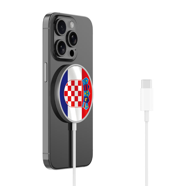 MyBat Design Lab Magnetic Wireless Charger - Silver - Croatia Flag - MCGWIRC18SL-143-2.jpg
