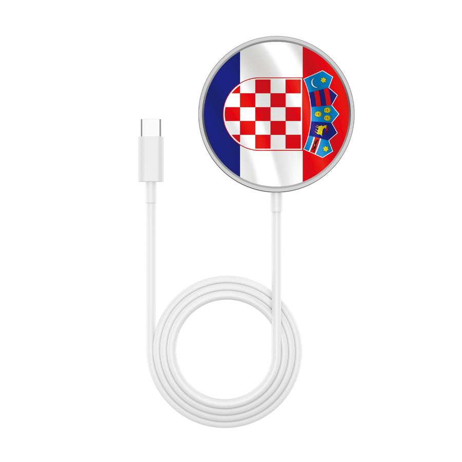 MyBat Design Lab Magnetic Wireless Charger - Silver - Croatia Flag - MCGWIRC18SL-143-3.jpg