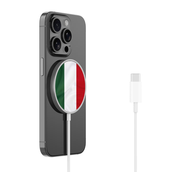 MyBat Design Lab Magnetic Wireless Charger - Silver - Hungary Flag - MCGWIRC18SL-149-2.jpg