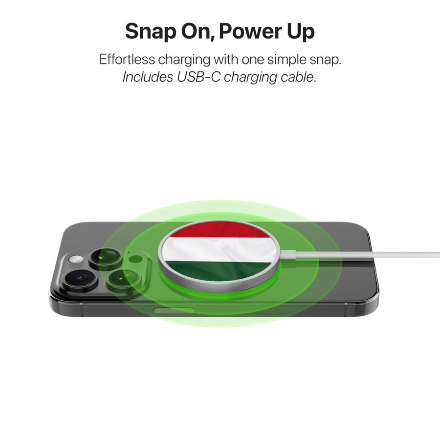 MyBat Design Lab Magnetic Wireless Charger - Silver - Hungary Flag - MCGWIRC18SL-149-4.jpg