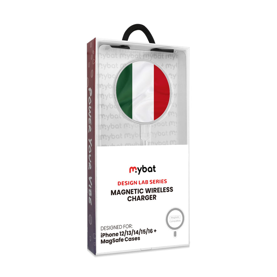 MyBat Design Lab Magnetic Wireless Charger - Silver - Hungary Flag - MCGWIRC18SL-149-8.jpg