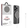 MyBat Design Lab Magnetic Wireless Charger - Silver - Classic Houndstooth