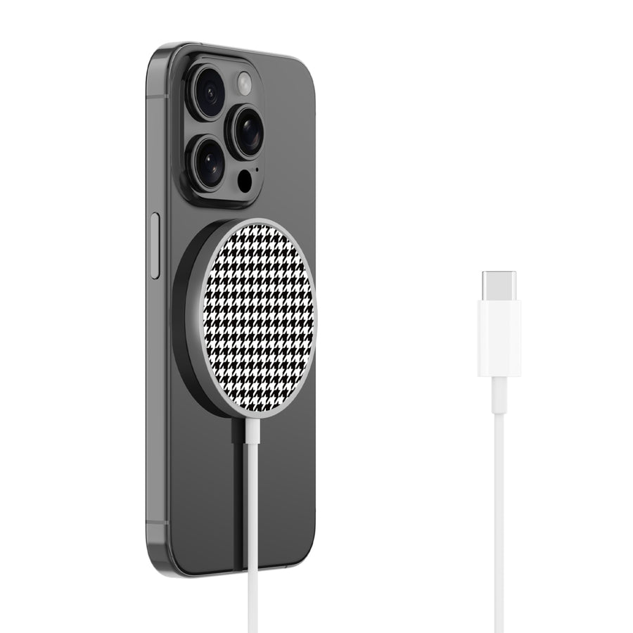 MyBat Design Lab Magnetic Wireless Charger - Silver - Classic Houndstooth - MCGWIRC18SL-215-2.jpg