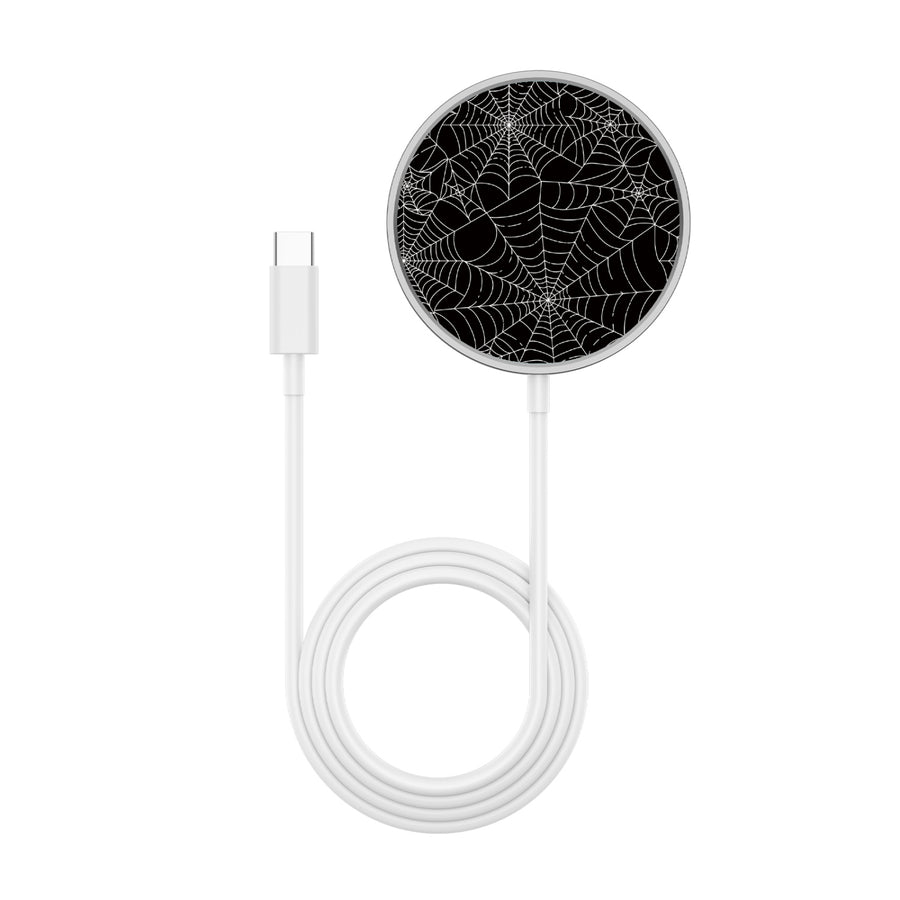 MyBat Design Lab Magnetic Wireless Charger - Silver - Spider Web - MCGWIRC18SL-217-3.jpg