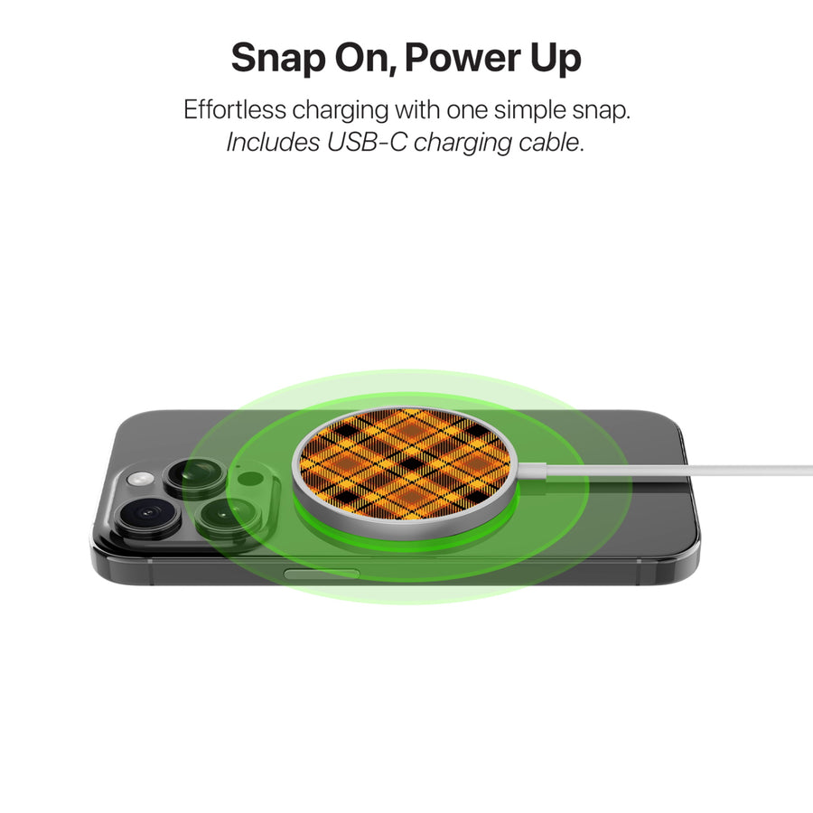 MyBat Design Lab Magnetic Wireless Charger - Silver - Fall Flannel - MCGWIRC18SL-242-4.jpg
