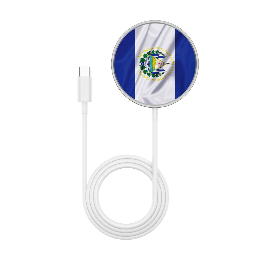 MyBat Design Lab Magnetic Wireless Charger - Silver - El Salvador Flag - MCGWIRC18SL-260-3.jpg