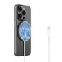 MyBat Design Lab Magnetic Wireless Charger - Silver - Menorah Candle - MCGWIRC18SL-281-2.jpg