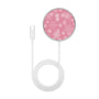 MyBat Design Lab Magnetic Wireless Charger - Silver - Pink Snowflakes - MCGWIRC18SL-282-3.jpg