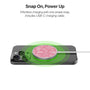 MyBat Design Lab Magnetic Wireless Charger - Silver - Pink Snowflakes - MCGWIRC18SL-282-4.jpg