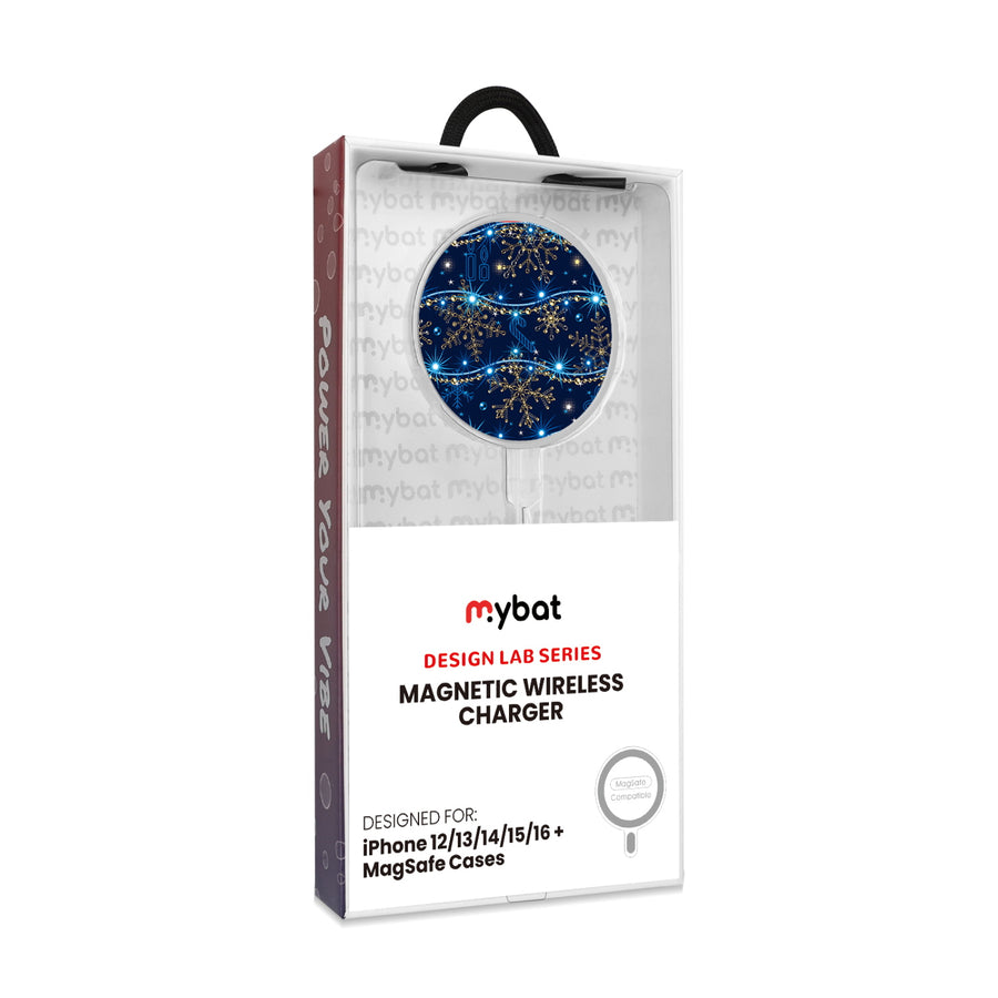 MyBat Design Lab Magnetic Wireless Charger - Silver - Snowflake Twinkle - MCGWIRC18SL-285-8.jpg