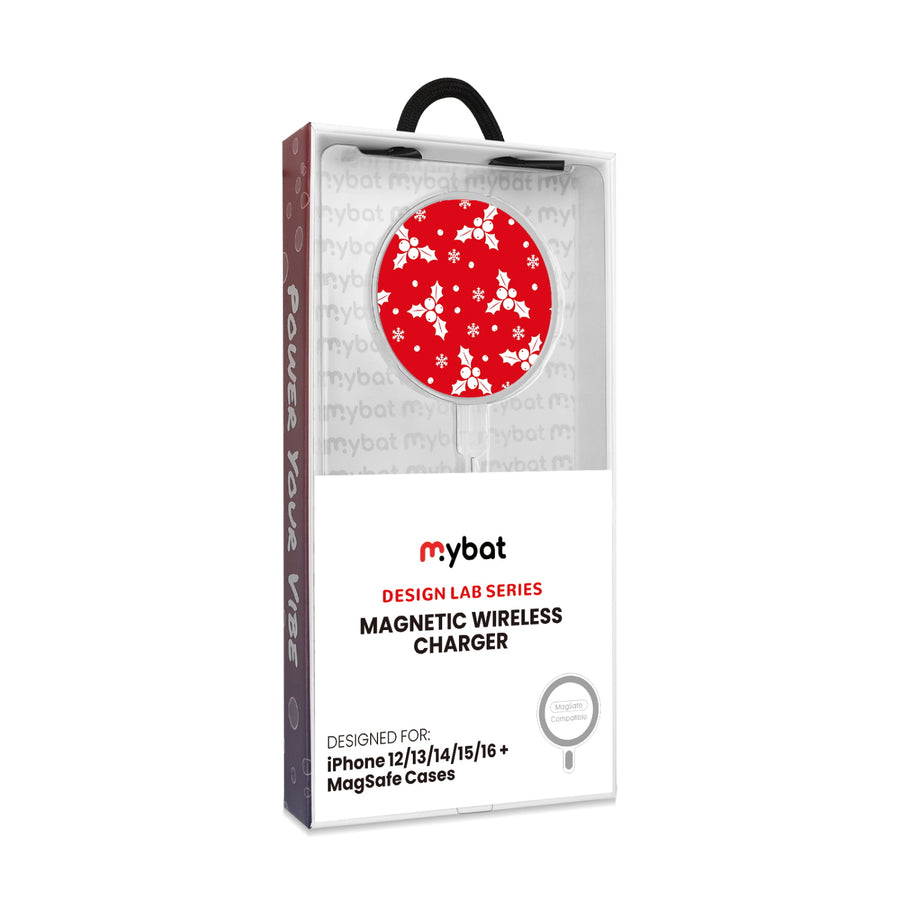 MyBat Design Lab Magnetic Wireless Charger - Silver - Merry Mistletoe - MCGWIRC18SL-290-8.jpg