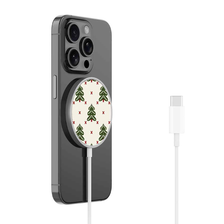 MyBat Design Lab Magnetic Wireless Charger - Silver - O Christmas Tree - MCGWIRC18SL-291-2.jpg