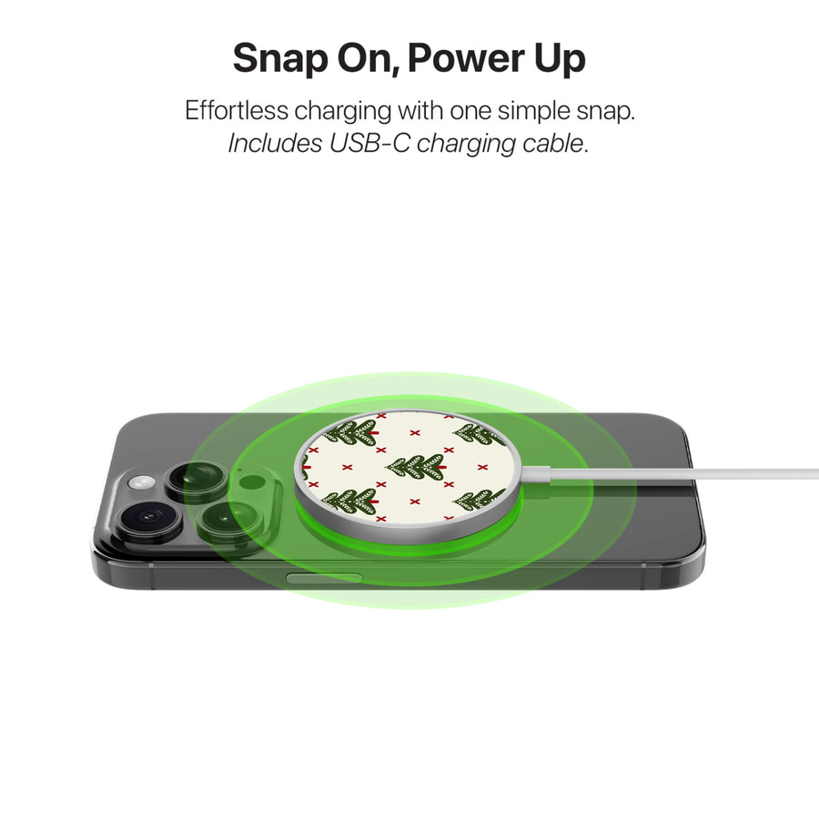 MyBat Design Lab Magnetic Wireless Charger - Silver - O Christmas Tree - MCGWIRC18SL-291-4.jpg
