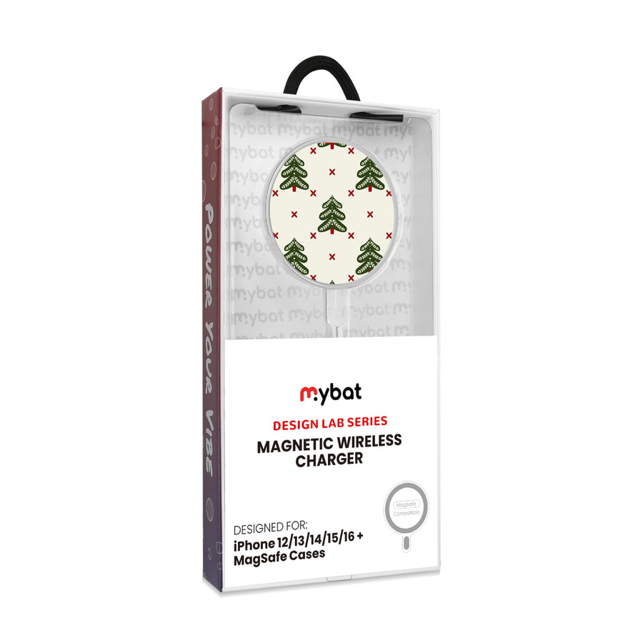MyBat Design Lab Magnetic Wireless Charger - Silver - O Christmas Tree - MCGWIRC18SL-291-8.jpg