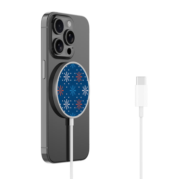 MyBat Design Lab Magnetic Wireless Charger - Silver - Winter Sweater - MCGWIRC18SL-303-2.jpg