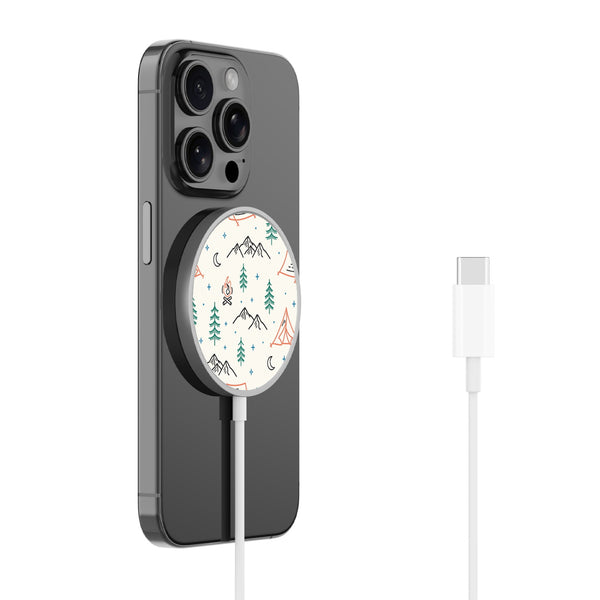 MyBat Design Lab Magnetic Wireless Charger - Silver - Fireside Camp - MCGWIRC18SL-328-2.jpg