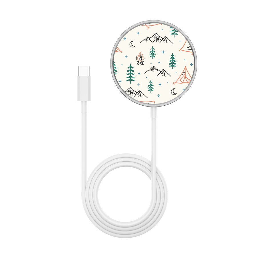 MyBat Design Lab Magnetic Wireless Charger - Silver - Fireside Camp - MCGWIRC18SL-328-3.jpg